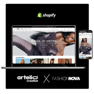 Shopify tema tasarımı örneği: Fashion Nova
