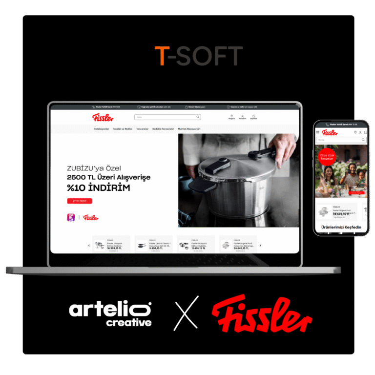 Artelio × Fissler T-Soft e-ticaret sitesi